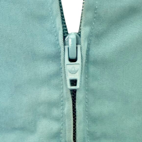 adidas x CLOT Edison Chen Blue Green White Striped Collegiate Jacket size XS - Picture 13 of 14